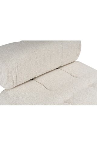 Canapé d'angle droit - Beige - 4 places - Tissu bouclette