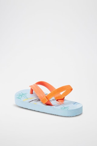 Tongs - Bleu et orange