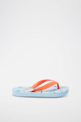 Tongs - Bleu et orange