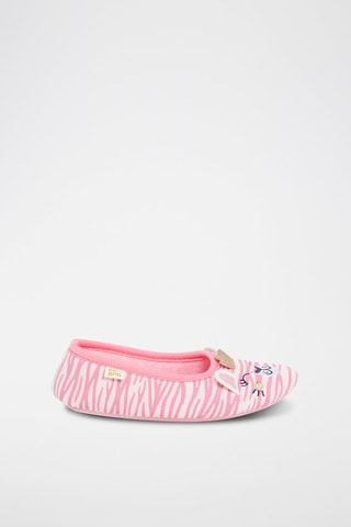Chaussons motifs souris Rose et blanc