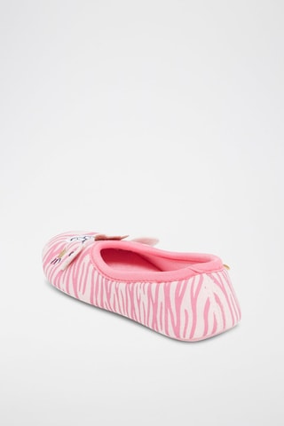 Chaussons motifs souris Rose et blanc