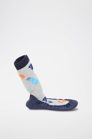 Chaussons chaussette Bleu