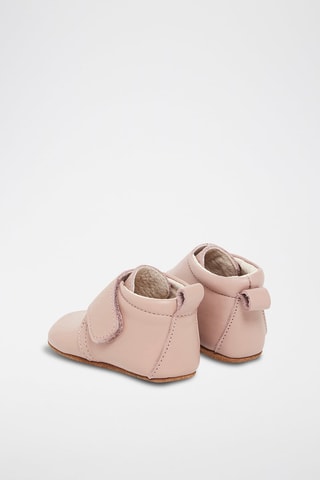 Chaussons en cuir - Rose