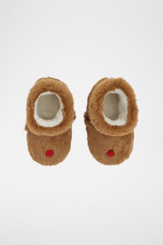 Chaussons fourrés - Camel - Obaïbi