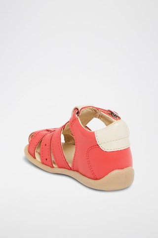 Sandales en cuir - Rouge