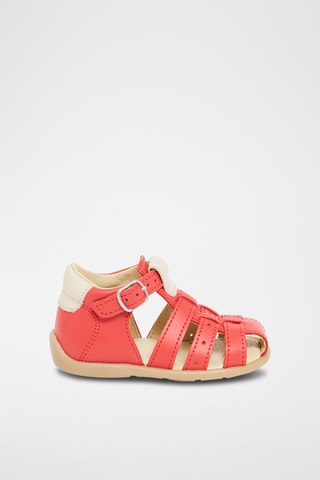 Sandales en cuir - Rouge