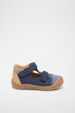 Sandales en cuir - Bleu marine
