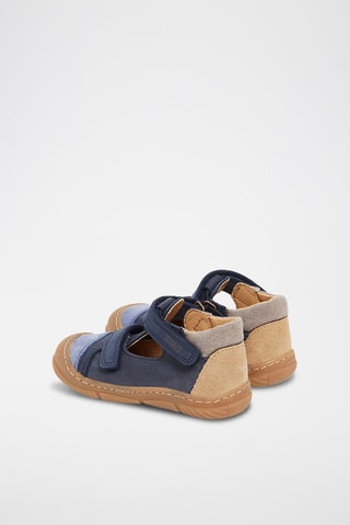 Sandales en cuir - Bleu marine