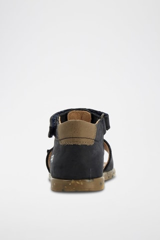 Sandales en cuir - Bleu marine