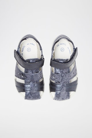 Sandales en cuir Bleu marine