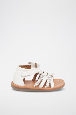 Sandales en cuir  Blanc