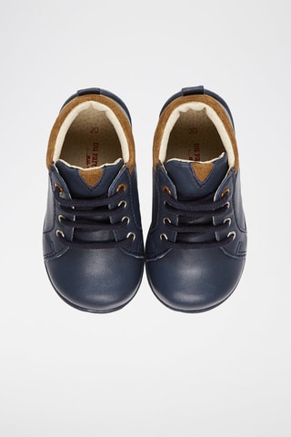 Bottillons en cuir Bleu marine