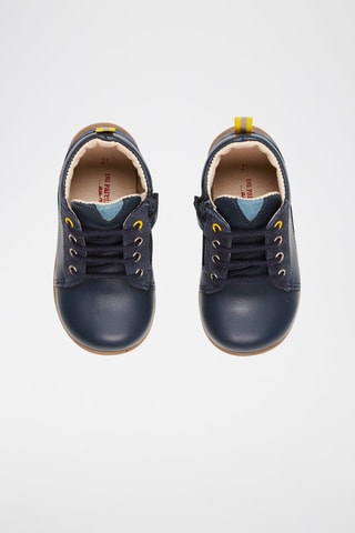 Botillons en cuir Bleu marine