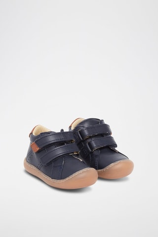Botillons en cuir Bleu marine