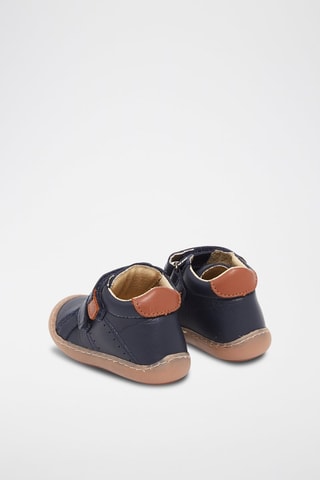 Botillons en cuir Bleu marine