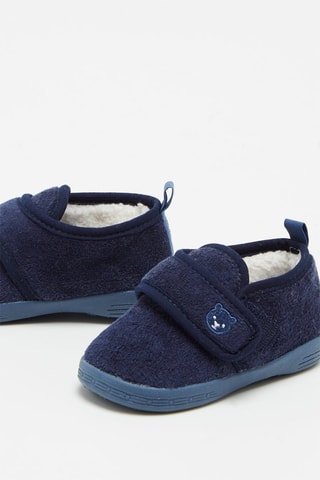 Pantoufles fourrées Bleu