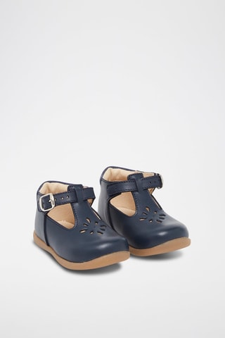Salomés en cuir Bleu marine
