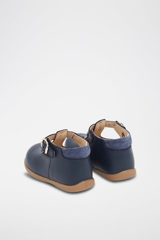 Salomés en cuir Bleu marine
