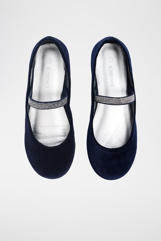 Babies en velours - Bleu marine