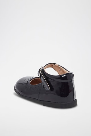 Babies en cuir verni - Bleu - Du Pareil Au Même