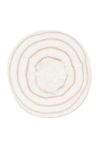 Bérêt à imprimé à rayures - Beige - Du Pareil Au Même