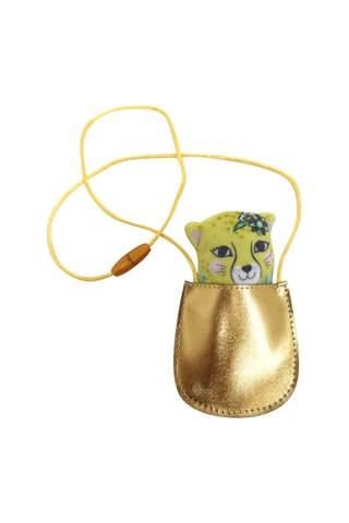 Collier et peluche léopard