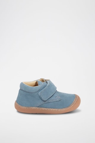 Boots en cuir - Bleu clair