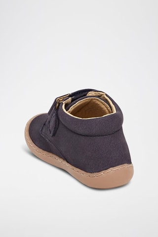Boots en cuir - Bleu marine