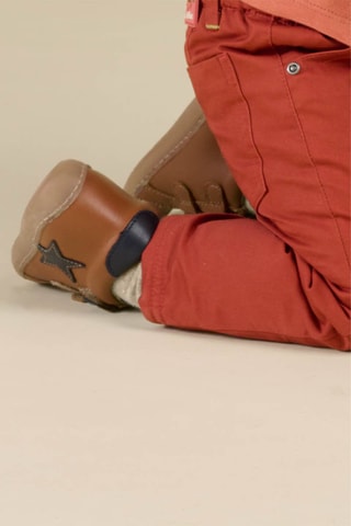 Boots en cuir - Camel