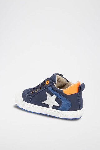 Baskets montantes en cuir Bleu marine