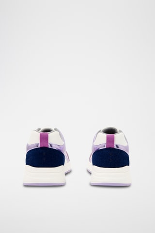 Baskets en croûte de cuir - Violet