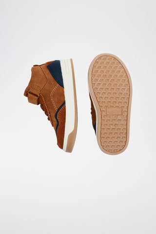 Baskets montantes en nubuck - Camel