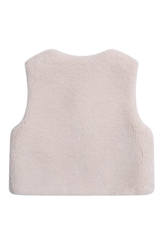 Gilet sans manches réversible - Ecru et rose clair - Du Pareil Au Même
