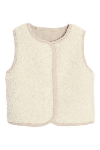 Gilet sans manches réversible - Ecru - Okaïdi