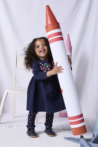 Robe et legging - Bleu marine - Du Pareil Au Même
