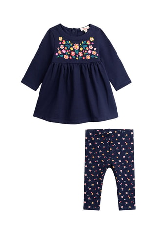 Robe et legging - Bleu marine - Du Pareil Au Même
