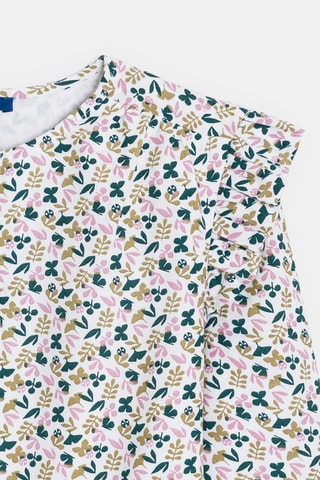 Robe - Blanc et vert foncé - Okaïdi