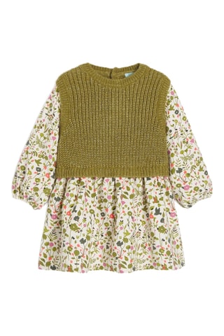Robe trompe-l’œil - Vert clair