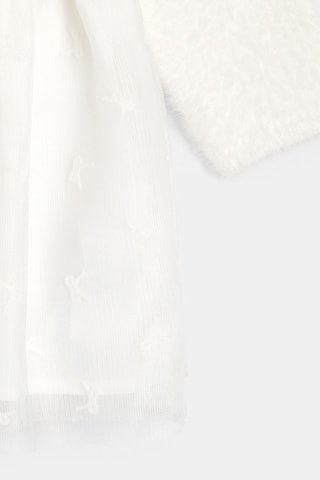 Robe bi-matière - Ecru