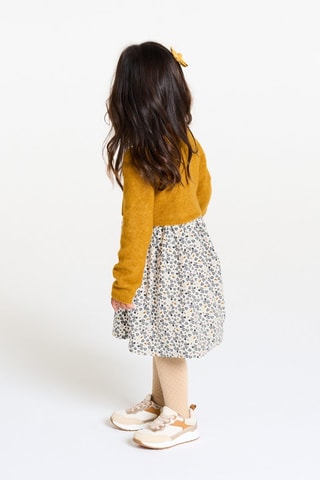 Robe trompe-l’œil - Jaune et blanc - Obaïbi