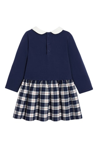 Robe trompe-l’œil - Bleu marine - Obaïbi