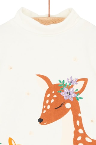 Sous-pull à motifs animaliers pour bébé fille - Beige - Du Pareil Au Même