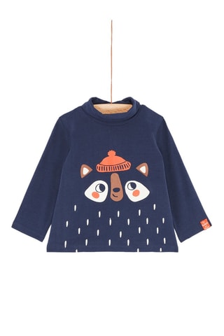 Sous-pull à col montant pour bébé garçon - Bleu - Du Pareil Au Même