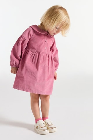 Body-robe en velours - Vieux rose