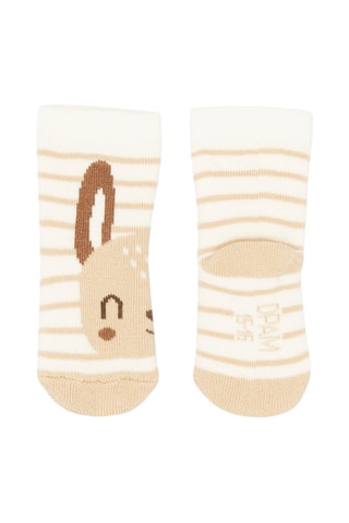 Chaussettes à imprimé à rayures - Blanc - Du Pareil Au Même