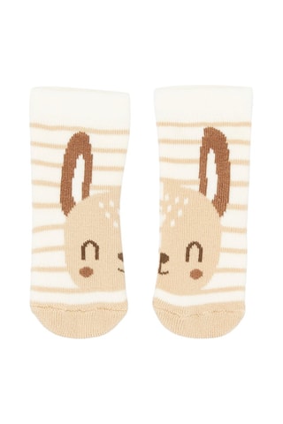 Chaussettes à imprimé à rayures - Blanc - Du Pareil Au Même