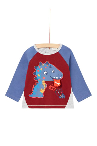 T-shirt - Bordeaux et bleu clair - Du Pareil Au Même