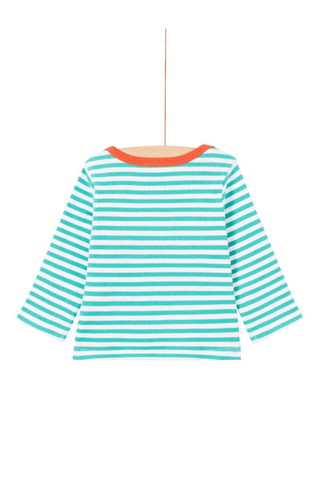 T-shirt - Turquoise et écru - Du Pareil Au Même