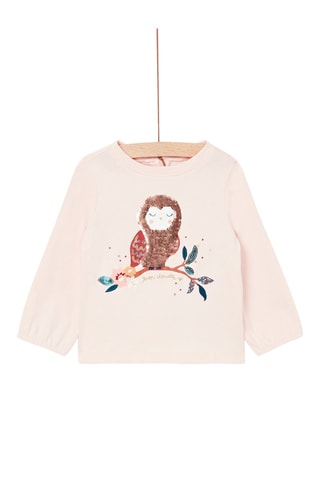T-shirt à animation hibou - Rose - Du Pareil Au Même