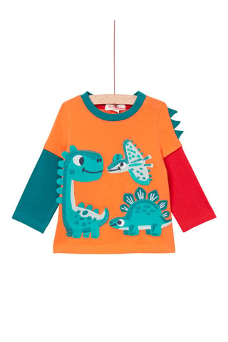 T-shirt trompe-l'œil - Orange - Du Pareil Au Même